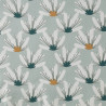 Algodón estampado MYRIEL Celadón / Pavo real